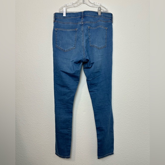 TOPSHOP Moto Leigh Skinny Ankle Blue Jeans Jeggings GUC - Picture 3 of 8